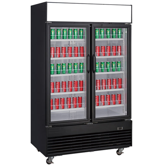 Chef AAA -Commercial 47" 2 Glass Door Refrigerator 41.2 cu. ft. - TSM41R