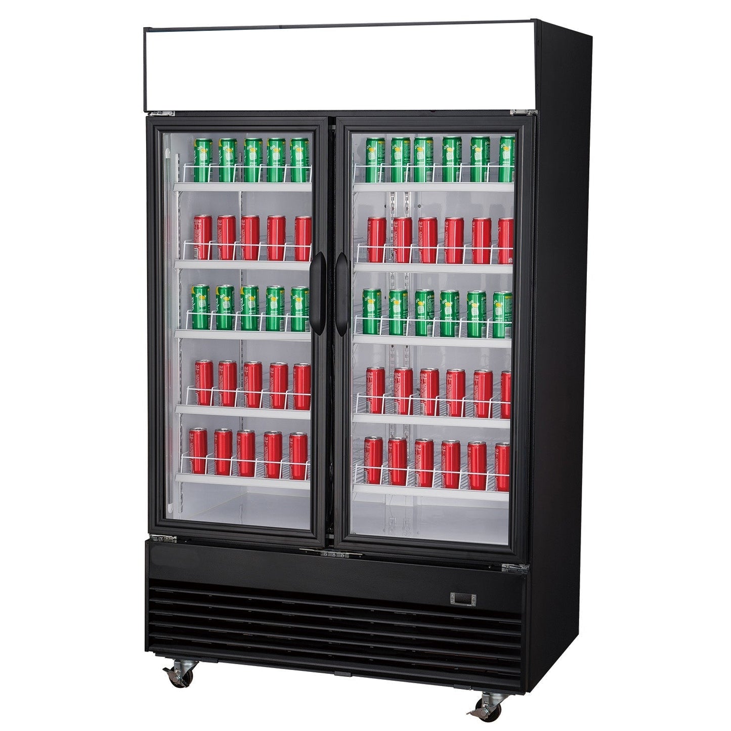 Chef AAA - Commercial 39" 2 Glass Door Merchandiser Refrigerator 33.5 cu.ft. - TSM33R