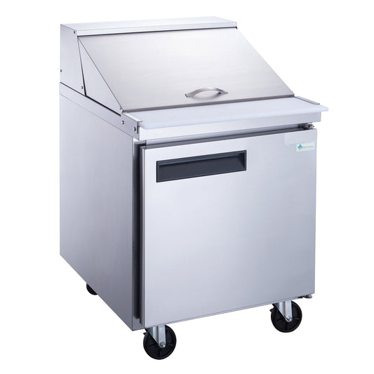 Chef AAA Commercial 29" 12 Pan Salad Sandwich Food Prep Table Refrigerator Mega Top 6.5cu.ft NSF - TSP29M