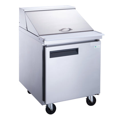 Chef AAA Commercial 29" 12 Pan Salad Sandwich Food Prep Table Refrigerator Mega Top 6.5cu.ft NSF - TSP29M
