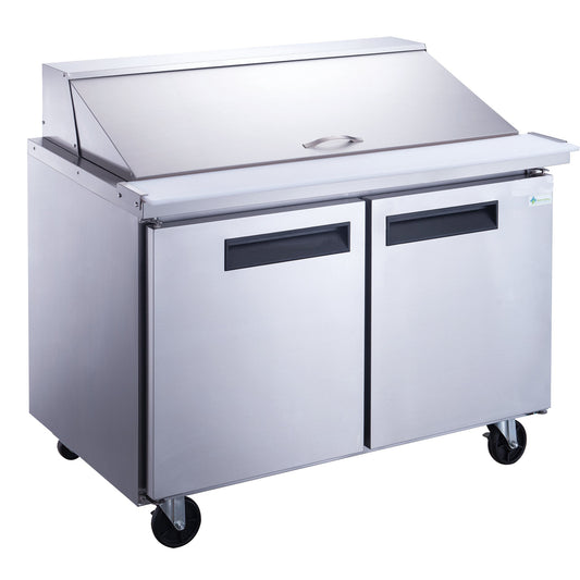 Chef AAA Commercial  48" 18 Pan Salad Sandwich Food Prep Table Refrigerator Mega Top - TSP48M