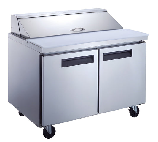 Chef AAA - Commercial 60" 16 Pan Salad Sandwich Food Prep Table Refrigerator - TSP60