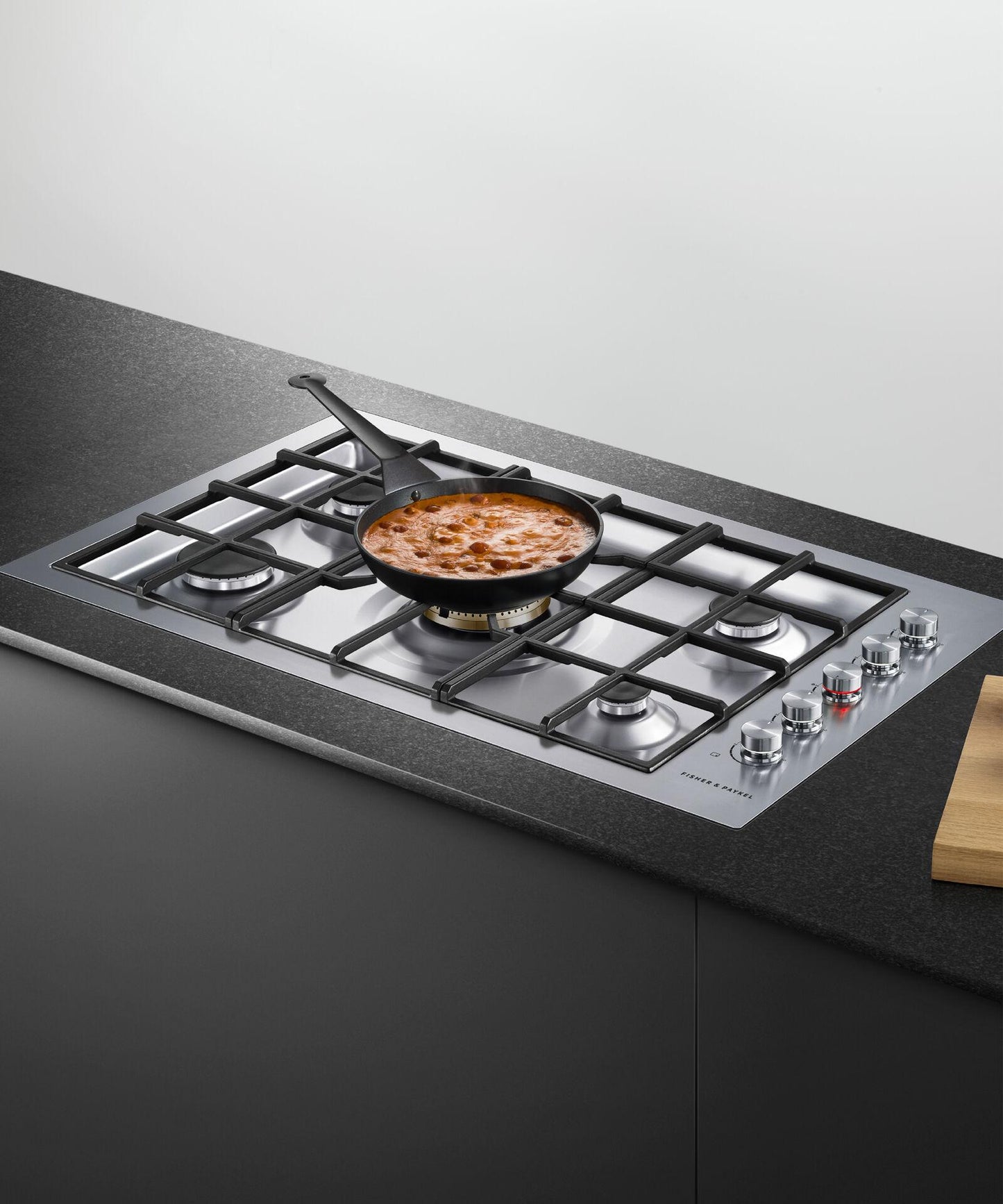 FISHER & PAYKEL CG365DLPRX2N Gas on Steel Cooktop, 36", Flush Fit, LPG - CG365DLPRX2N-KT