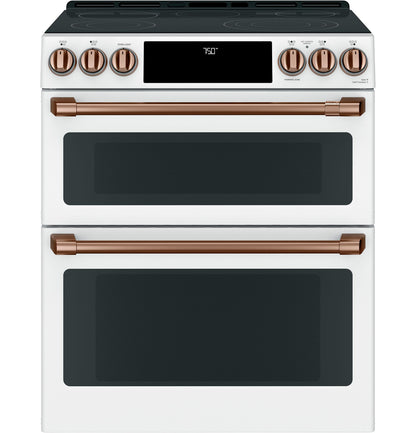 Café Front Control Electric Knobs and Handles - Brushed Copper - CXFCEHKPMCU-KT