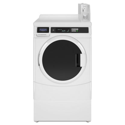 WHIRLPOOL 27" Commercial Gas Front-Load Dryer Featuring Factory-Installed Coin Drop with Coin Box White - CGD9150GW-KT