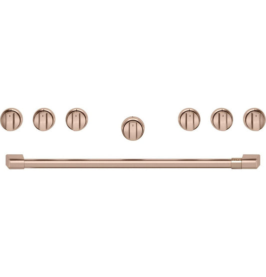 CAFE Café 36" Brushed Copper Handle & Knob Set for Pro Range and Rangetop - CXPR6HKPTCU