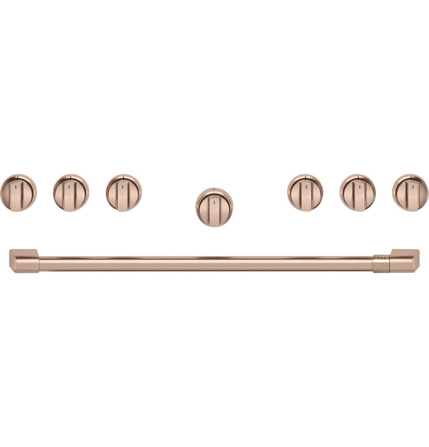 CAFE Café 36" Brushed Copper Handle & Knob Set for Pro Range and Rangetop - CXPR6HKPTCU