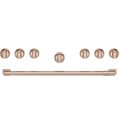 CAFE Café 36" Brushed Copper Handle & Knob Set for Pro Range and Rangetop - CXPR6HKPTCU