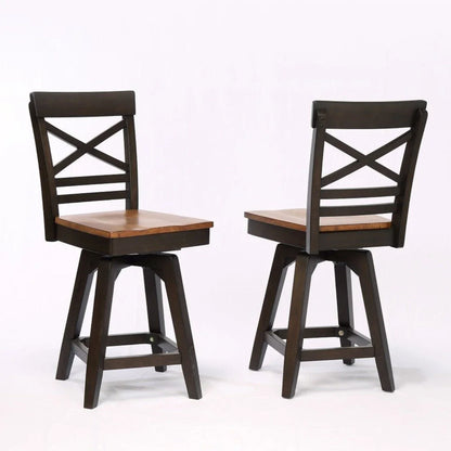 ECI Furniture Choices X Back Bartstool Height with Acacia Finished Seat 2pcs - 0737-20-CS1
