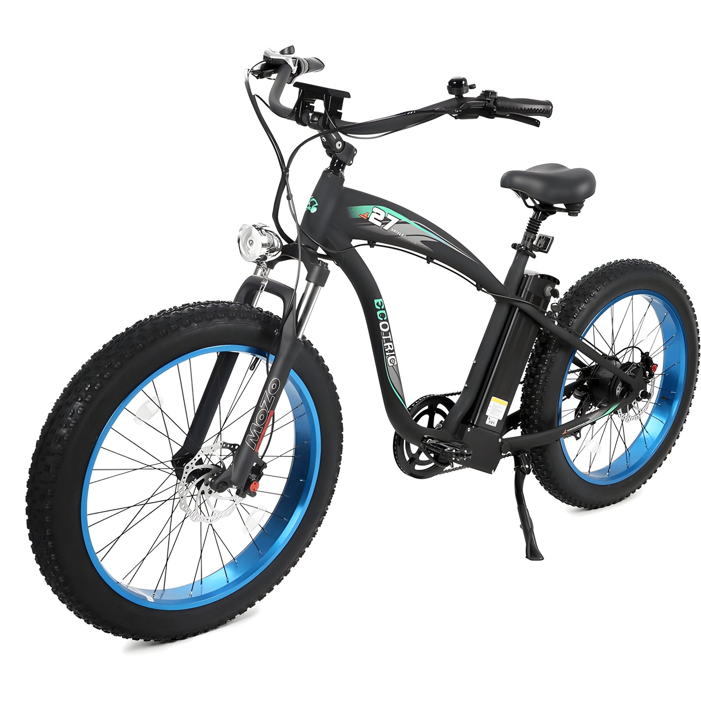 Ecotric UL Certified Hammer 750W Electric Fat Tire Beach Snow Cruiser Bike - C-HAM26S900-MB
