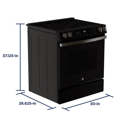 GE APPLIANCES GRS600AVDS GE(R) 30" Slide-In Electric Convection Range with No Preheat Air Fry and EasyWash(TM) Oven Tray - GRS600AVDS-KT