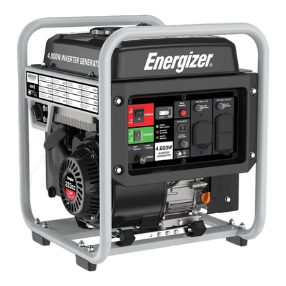 Energizer eZV4800 3600W/4800W Gas Powered Open Frame Inverter Generator New - eZV4800