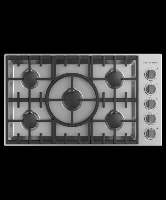 FISHER & PAYKEL CDV3365HL Gas Cooktop, 36", LPG - CDV3365HL-KT