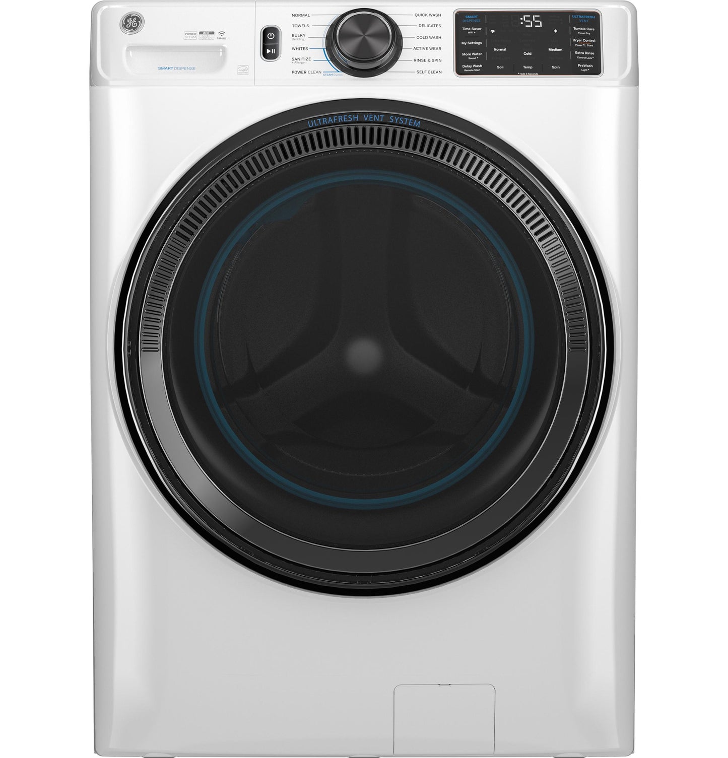 GE APPLIANCES GFW655SSVWW 5.0 cu. ft. Smart Front Load Washer - GFW655SSVWW-KT