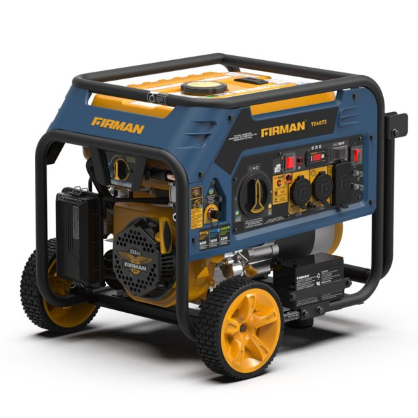 Firman T04073 4000W/5000W Electric Start Tri-Fuel Gas Propane Natural Gas Generator New T04073