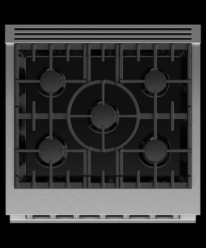 FISHER & PAYKEL RGV3305L Gas Range, 30", 5 Burners, LPG - RGV3305L