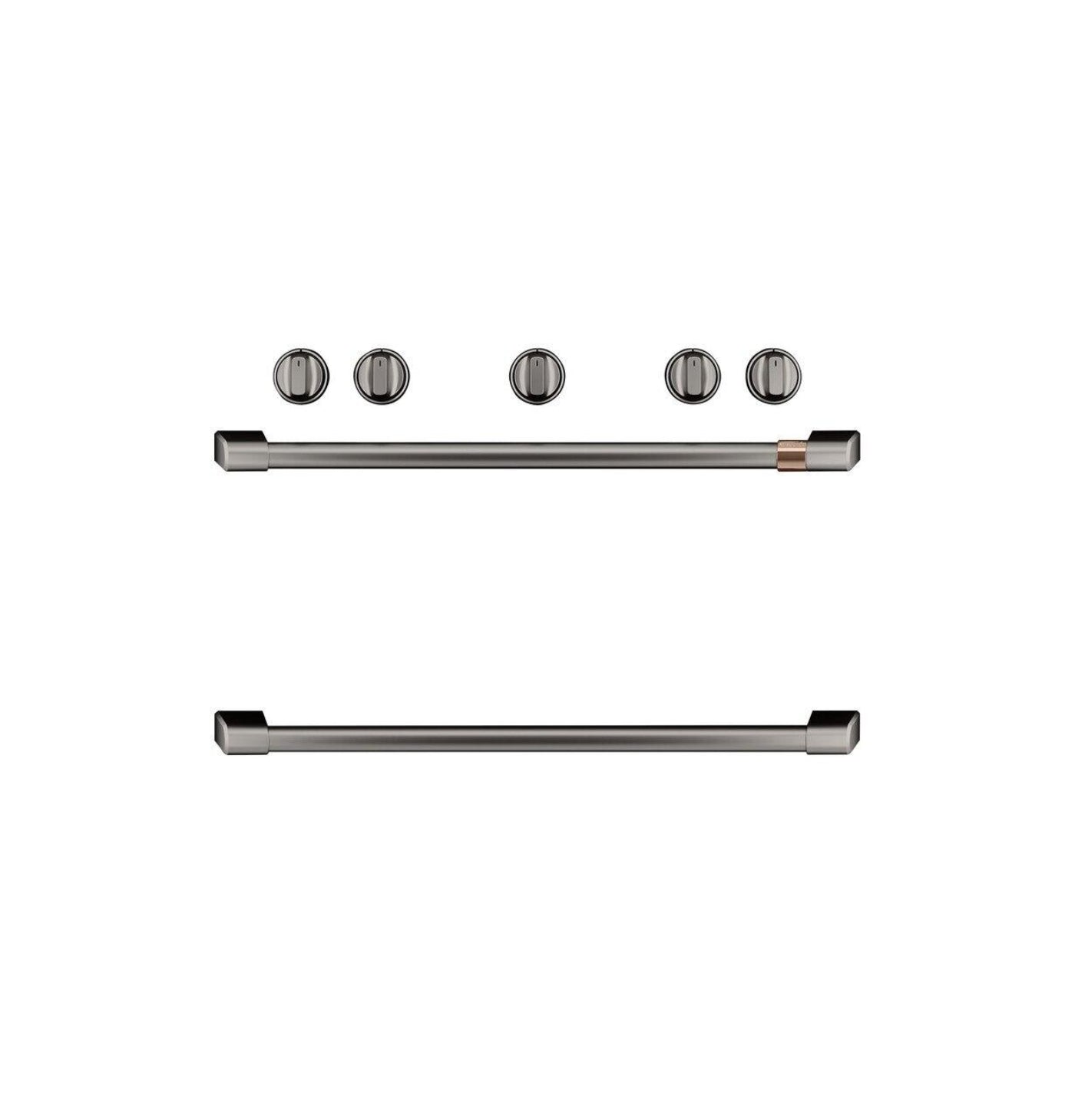 Café Freestanding Gas Knobs and Handles - Brushed Black - CXFSGHKPMBT-KT