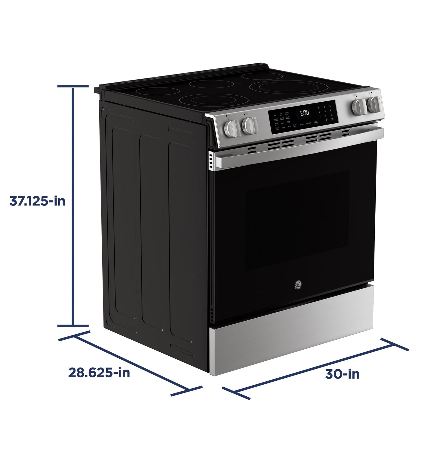 GE APPLIANCES GRS600AVFS GE(R) 30" Slide-In Electric Convection Range with No Preheat Air Fry and EasyWash(TM) Oven Tray - GRS600AVFS-KT