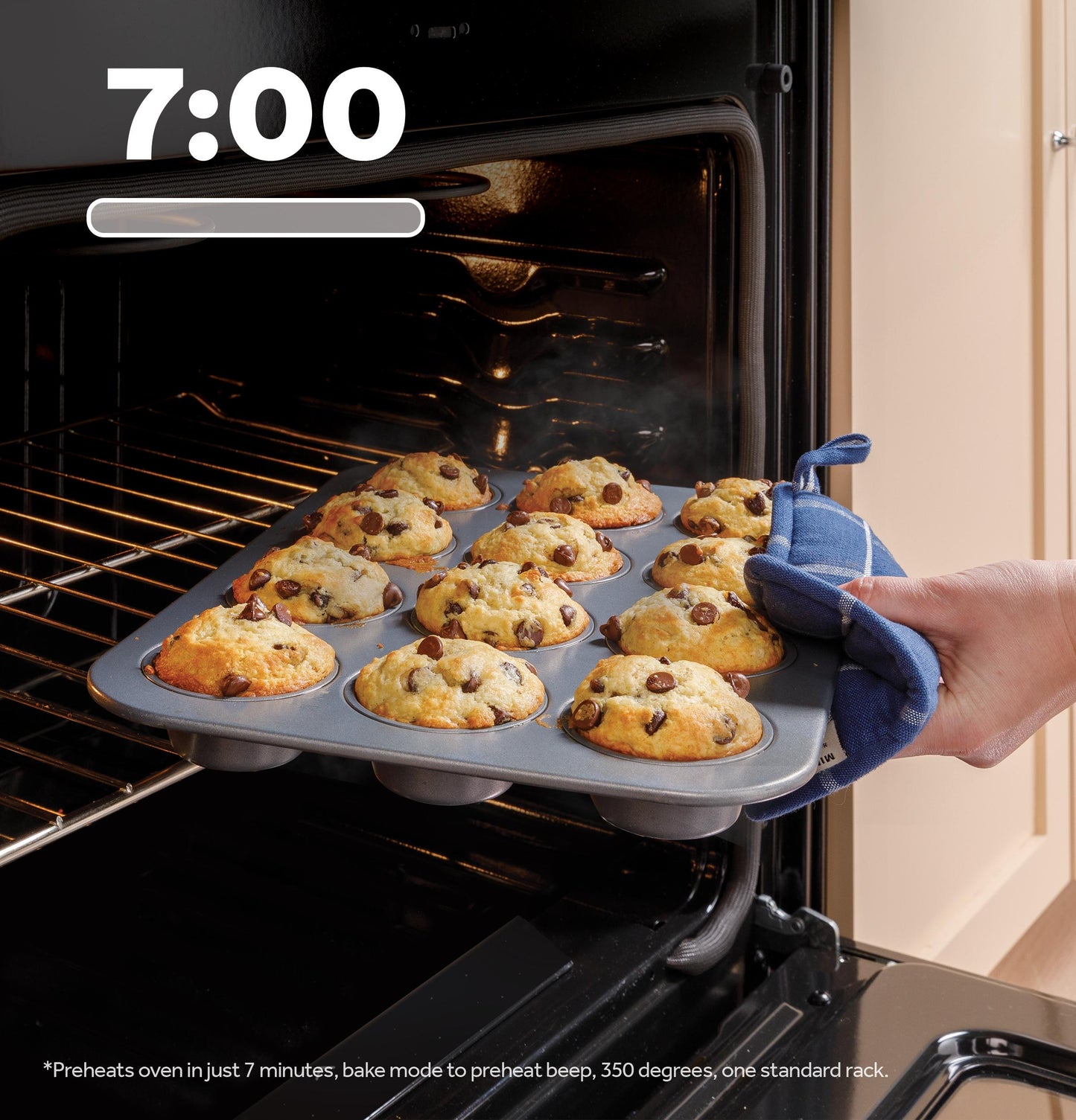 GE APPLIANCES GGS600AVDS GE(R) 30" Slide-In Front-Control Convection Gas Range with No Preheat Air Fry and EasyWash(TM) Oven Tray - GGS600AVDS-KT