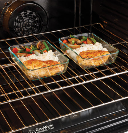 GE APPLIANCES GGS600AVFS GE(R) 30" Slide-In Front-Control Convection Gas Range with No Preheat Air Fry and EasyWash(TM) Oven Tray - GGS600AVFS-KT