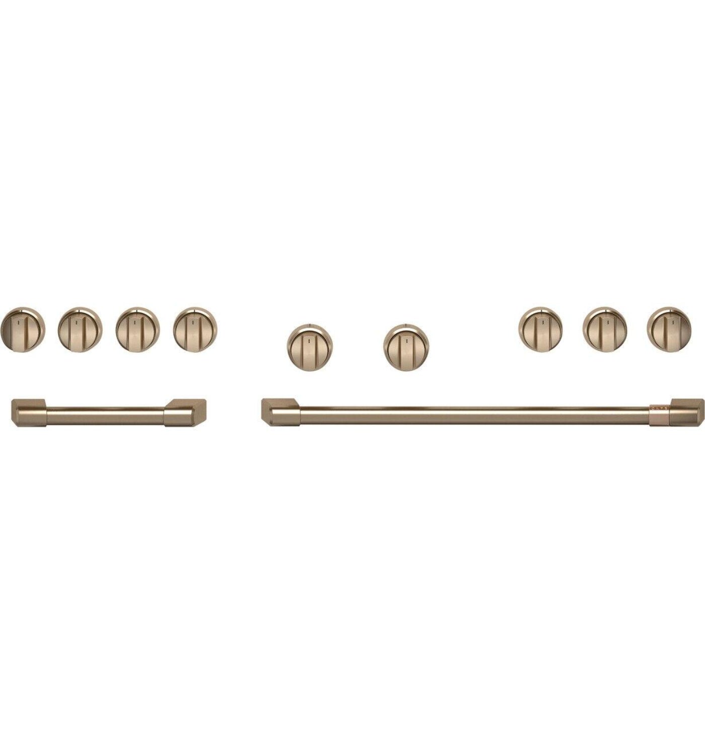 CAFE Café 48" Brushed Bronze Handle & Knob Set for Pro Range and Rangetop - CXPR8HKPTBZ-KT