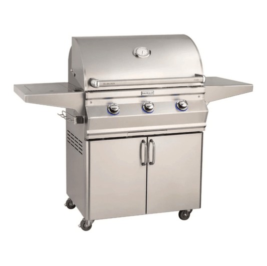 Fire Magic Aurora A540s 30-Inch Natural Gas Freestanding Grill w/ Flush Mounted Single Side Burner, 1 Sear Burner and Analog Thermometer - A540S-7LAN-62