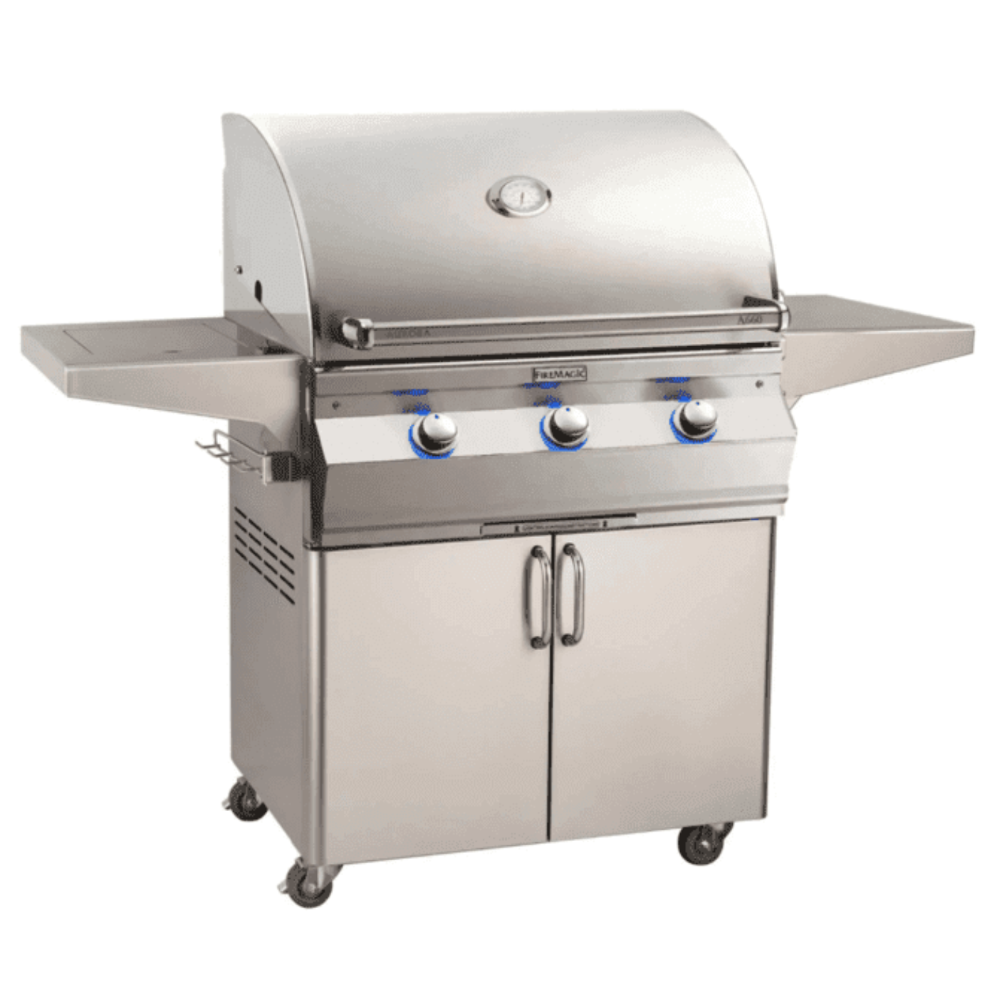 Fire Magic Aurora A660S 30-Inch Propane Gas Grill With One Infrared Burner, Side Burner, And Analog Thermometer - A660S-7LAP-62