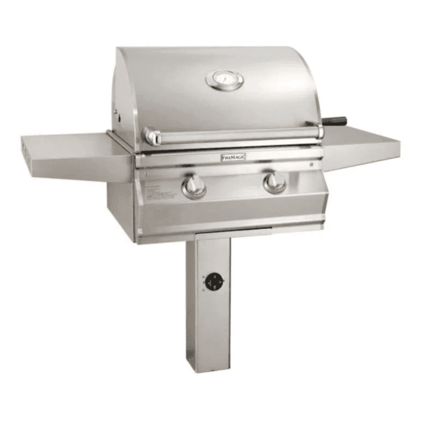 Fire Magic Choice 24" Multi-User In-Ground Post Grill with Analog Thermometer, Liquid Propane - CMA430S-RT1P-G6