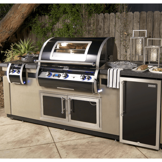 Fire Magic Echelon Black Diamond H790I 36-Inch Built-In Natural Gas Grill W/ Magic View Window, Rotisserie, & Digital Thermometer - H790I-8E1N-W