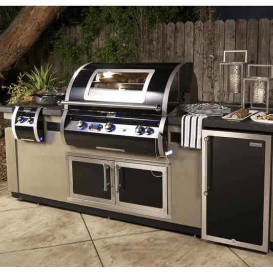 Fire Magic Echelon Black Diamond H790I 36-Inch Built-In Propane Gas Grill W/ Magic View Window, Rotisserie, & Digital Thermometer - H790I-8E1P-W