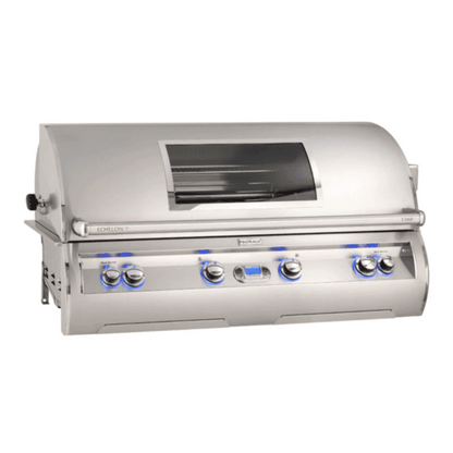 Fire Magic Echelon Diamond E1060I 48-Inch Built-In Natural Gas Grill W/ One Infrared Burner, Magic View Window, Rotisserie, & Digital Thermometer - E1060I-8L1N-W