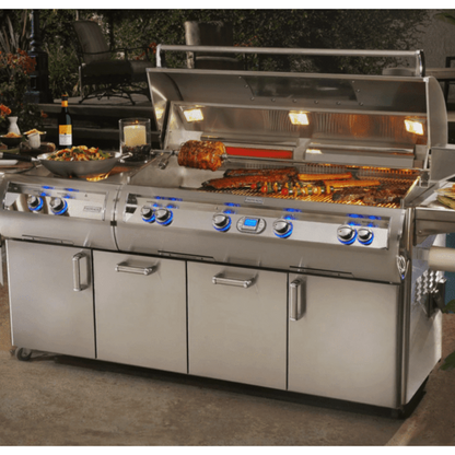 Fire Magic Echelon Diamond E1060S 48-Inch Propane Gas Grill W/ Power Burner, One Infrared Burner, Magic View Window, Rotisserie, & Digital Thermometer - E1060S-8L1P-51-W