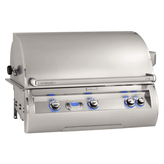 Fire Magic Echelon Diamond E790I 36-Inch Built-In Propane Gas Grill With Rotisserie And Digital Thermometer - E790I-8E1P