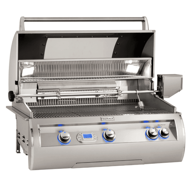 Fire Magic Echelon Diamond E790I 36-Inch Built-In Propane Gas Grill W/ Magic View Window, Rotisserie, & Digital Thermometer - E790I-8E1P-W