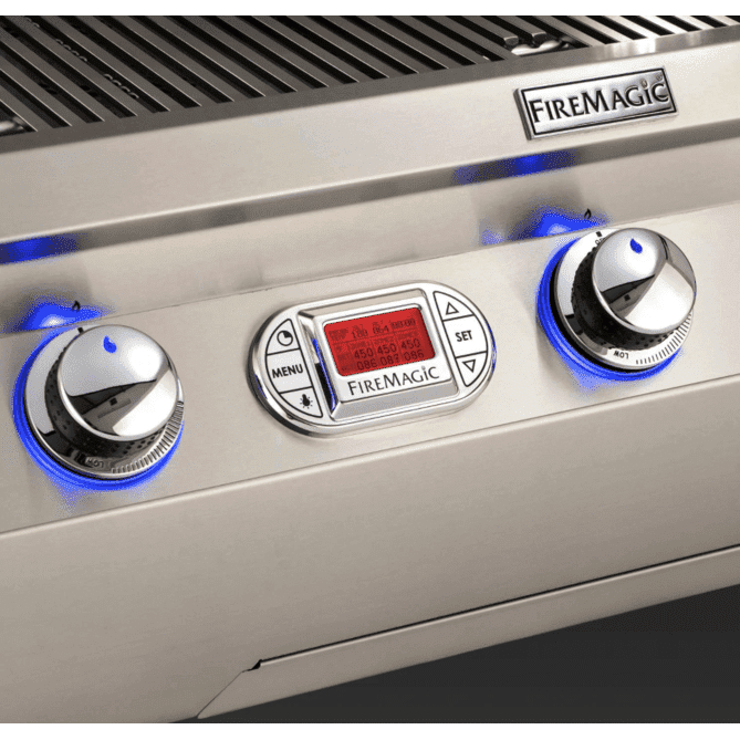 Fire Magic Echelon Diamond E790I 36-Inch Built-In Propane Gas Grill W/ Magic View Window, Rotisserie, & Digital Thermometer - E790I-8E1P-W