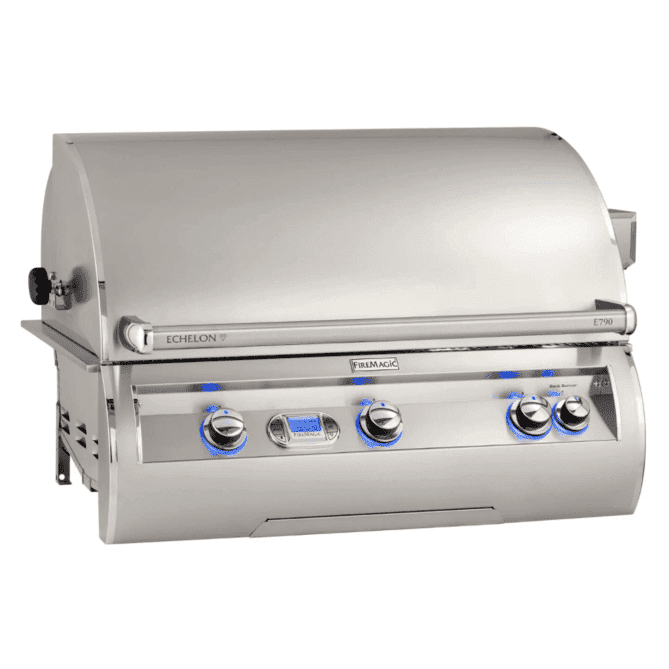 Fire Magic Echelon Diamond E790I 36-Inch Built-In Propane Gas Grill With Rotisserie And Digital Thermometer - E790I-8E1P