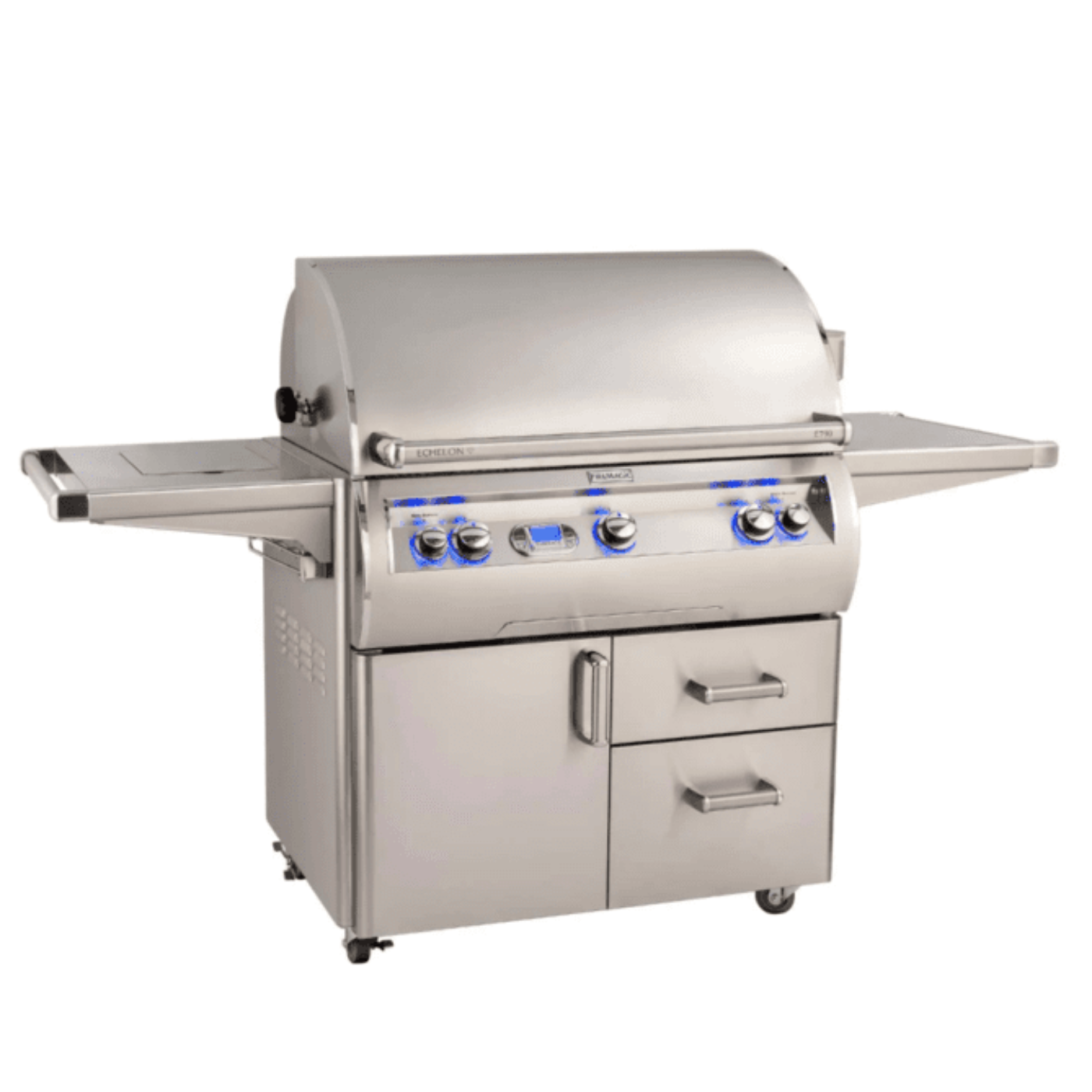 Fire Magic Echelon Diamond E790S 36-Inch Natural Gas Grill W/ Side Burner, One Infrared Burner, Rotisserie, & Digital Thermometer - E790S-8L1N-62