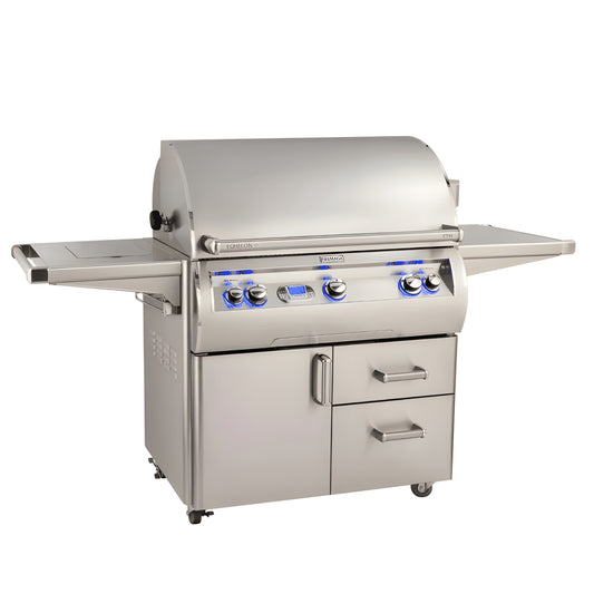 Fire Magic Echelon Diamond E790S 36-Inch Propane Gas Grill W/ Side Burner, One Infrared Burner, Rotisserie, & Digital Thermometer - E790S-8L1P-62