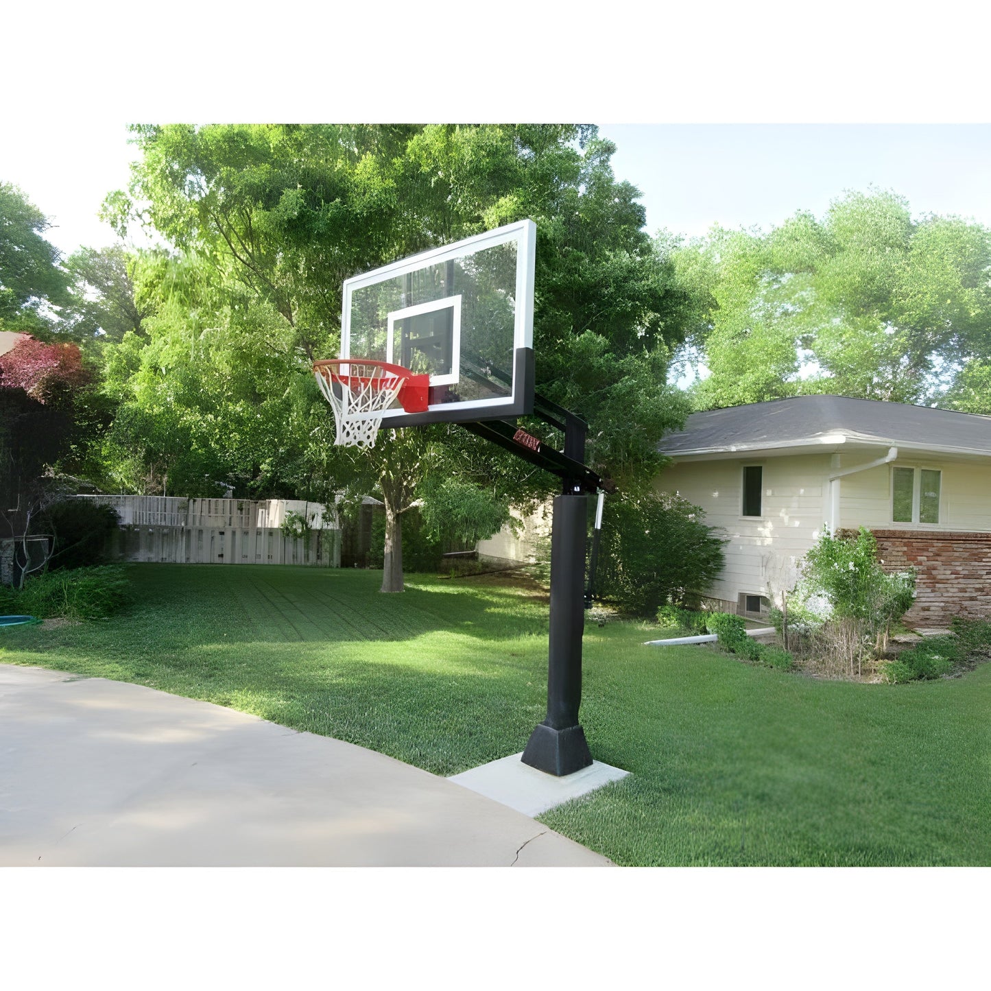 First Team Attack In Ground Adjustable Basketball Goal - Attack II