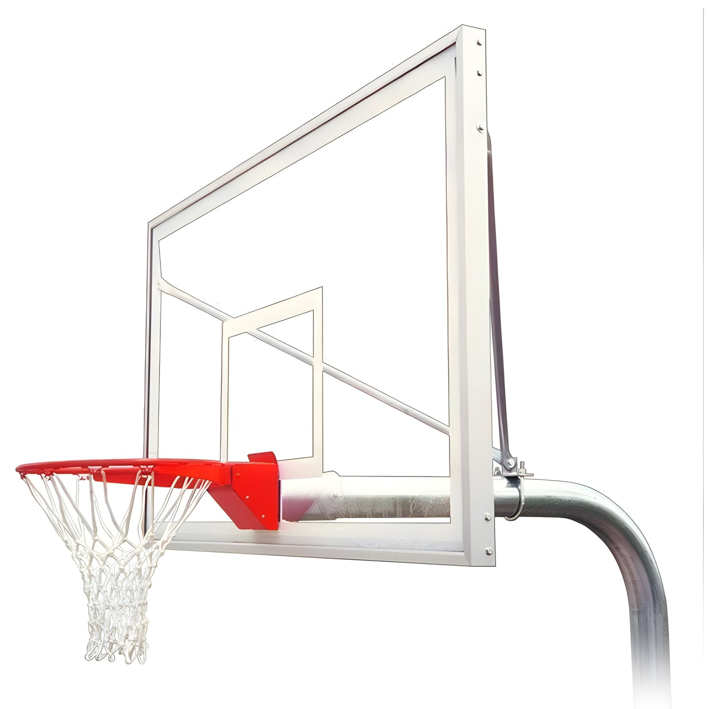 First Team RuffNeck Fixed Height In-Ground Basketball Goal - RuffNeck Extreme