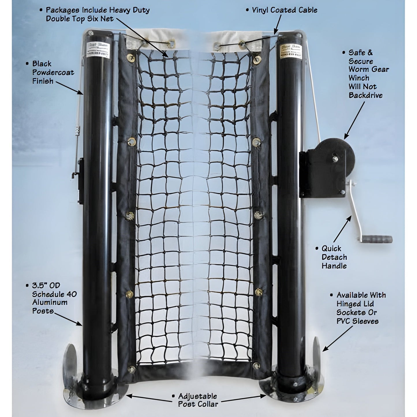 First Team Sentry Tennis Post System - Sentry TNPS