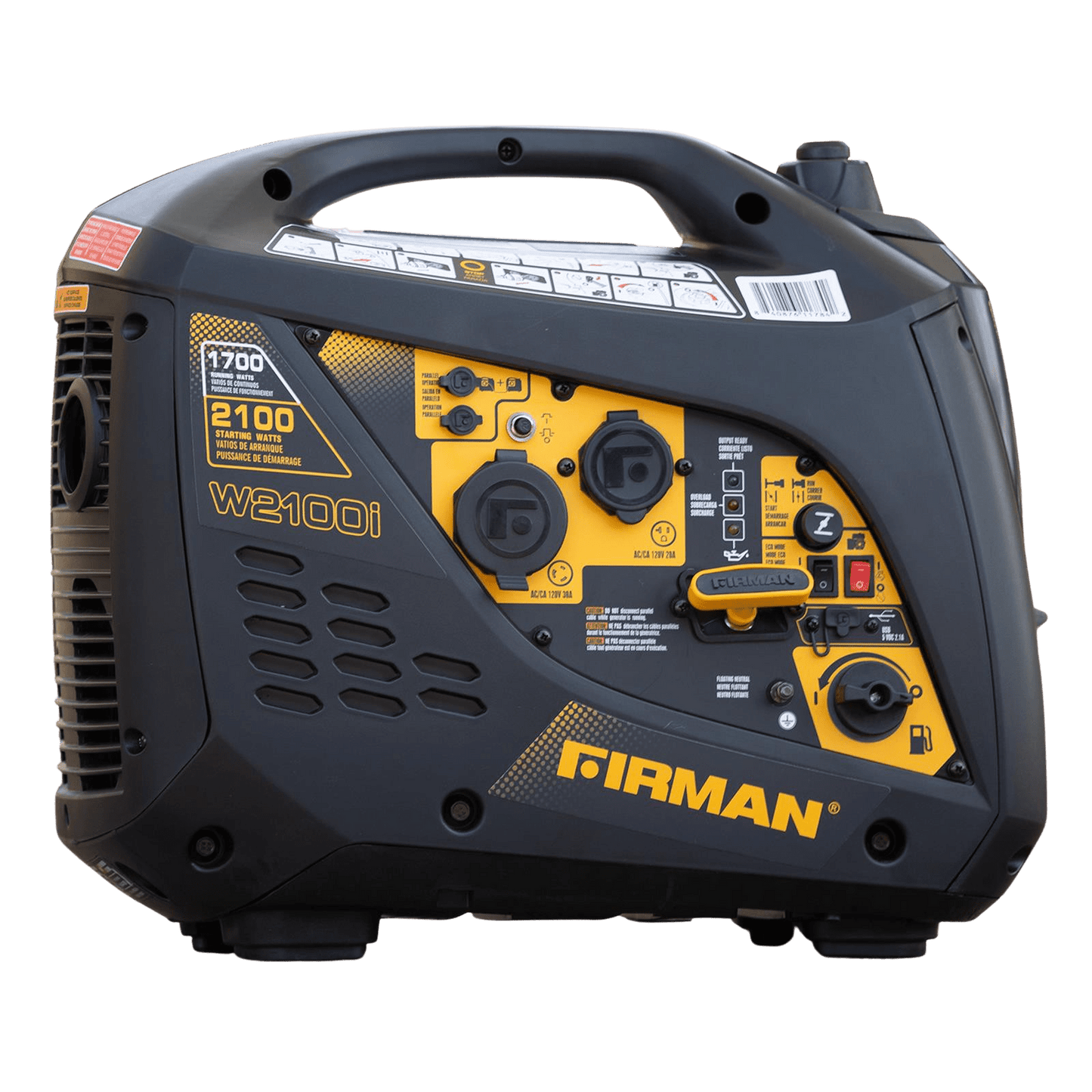 Firman W01784 30 Amp 1700W/2150W Recoil Start Gas Inverter Generator New W01784