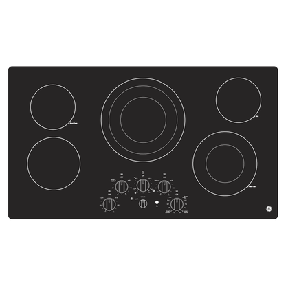 GE APPLIANCES JEP5036DTBB GE® 36" Built-In Knob Control Electric Cooktop -JEP5036DTBB