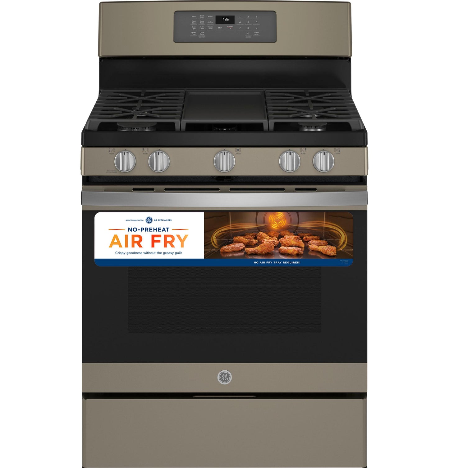 GE APPLIANCES JGB735EPES GE 30" Free-Standing Gas Convection Range with No Preheat Air Fry -JGB735EPES