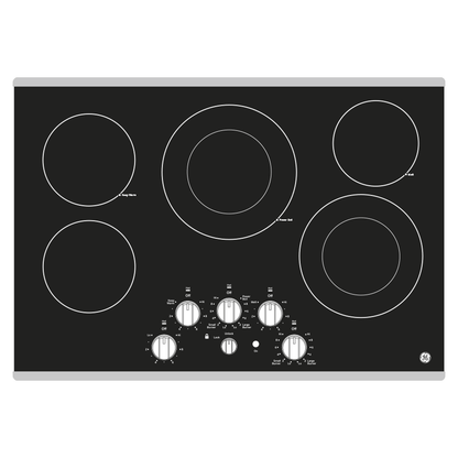 GE APPLIANCES JEP5030STSS GE® 30" Built-In knob Control Electric Cooktop - JEP5030STSS