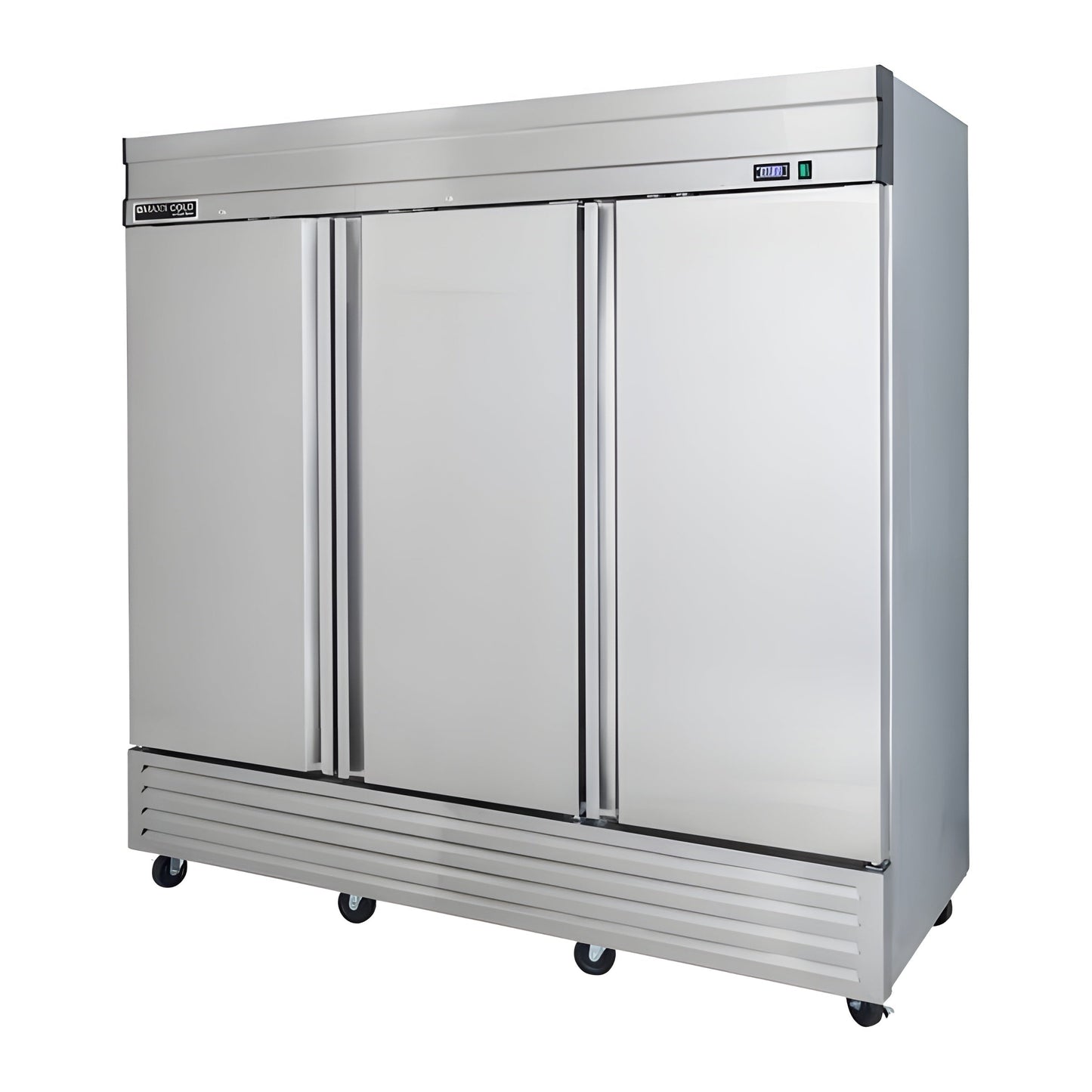 Maxx Cold V-Series 3 Door Reach-In Refrigerator, Bottom Mount, in Stainless Steel -  MVR-72FDHC