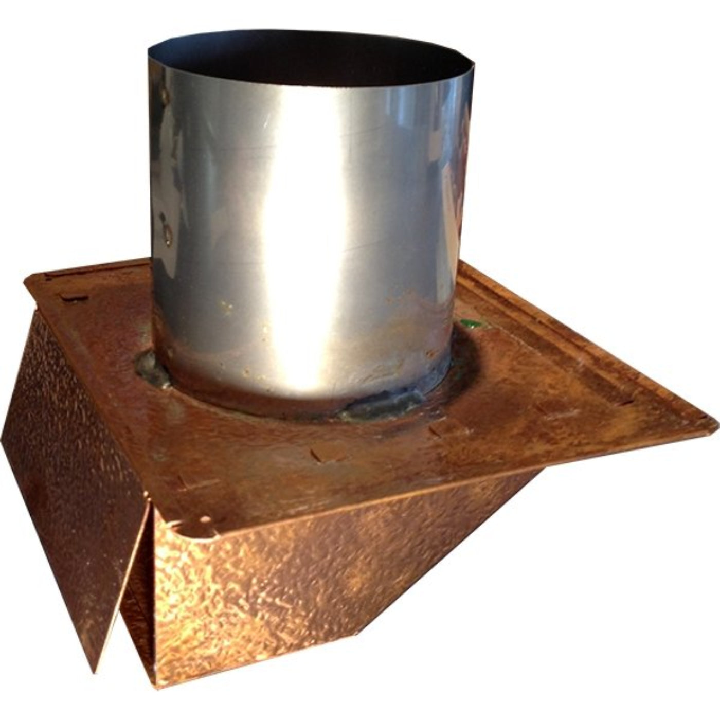 Copperlab Hammered Copper Under Eave & Soffit Dryer Vent - Exhaust Vent - HCWUEDV8