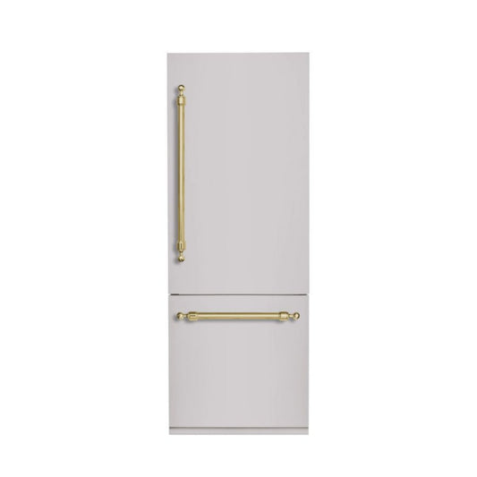Hallman 30" Built-in Refrigerator with 11.5 cu. ft. and Bottom Freezer with 4.5 cu. ft. a total 16.0 Cu. Ft., Panel Ready