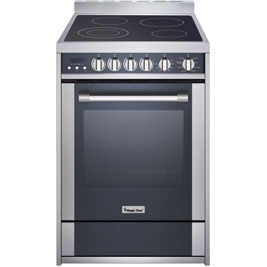 Magic Chef - 24 inch Electric Freestanding Range, Convection Oven - MCSRE24S