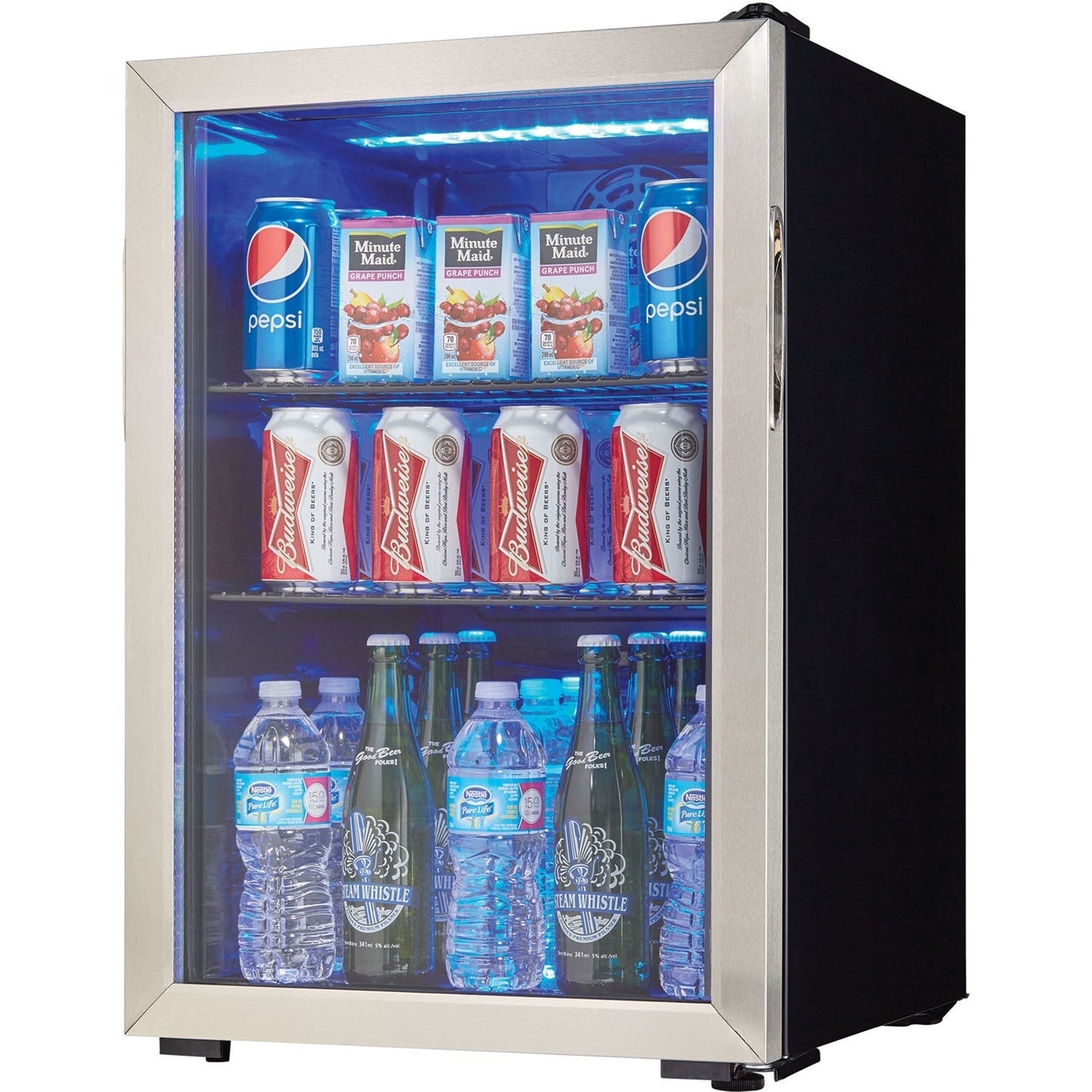 Danby - 2.6 CuFt. Beverage Center, Tempered Glass Door, Free Standing Application - DBC026A1BSSDB